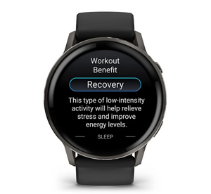 Garmin Venu 4 - 45mm Slate with Black Silicone Band (Pre-order)