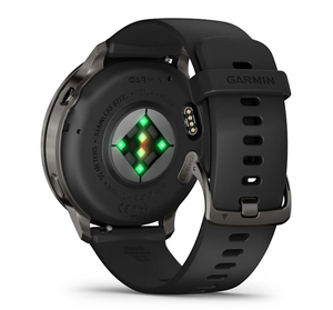 Garmin Venu 4 - 45mm Slate with Black Silicone Band (Pre-order)