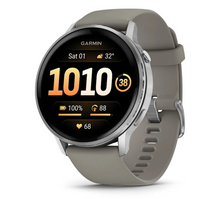 Load image into Gallery viewer, Garmin Venu 4 - 45mm Silver with Silver Gray Silicone Band (Pre-order)
