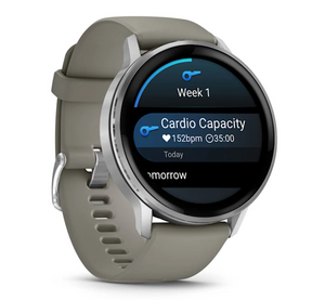 Garmin Venu 4 - 45mm Silver with Silver Gray Silicone Band (Pre-order)