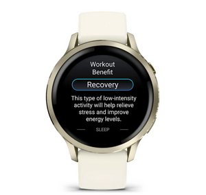Garmin Venu 4 - 41mm Lunar Gold with Bone Silicone Band (Pre-order)
