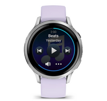Load image into Gallery viewer, Garmin Venu 4 - 41mm Silver with Periwinkle Silicone Band (Pre-order)
