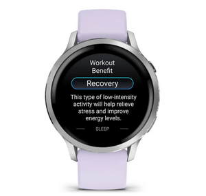 Garmin Venu 4 - 41mm Silver with Periwinkle Silicone Band (Pre-order)