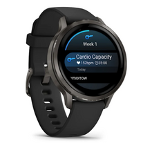 Load image into Gallery viewer, Garmin Venu 4 - 41mm Slate with Black Silicone Band (Pre-order)
