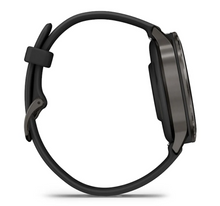 Load image into Gallery viewer, Garmin Venu 4 - 41mm Slate with Black Silicone Band (Pre-order)
