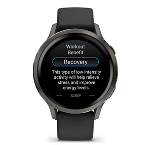 Garmin Venu 4 - 41mm Slate with Black Silicone Band (Pre-order)