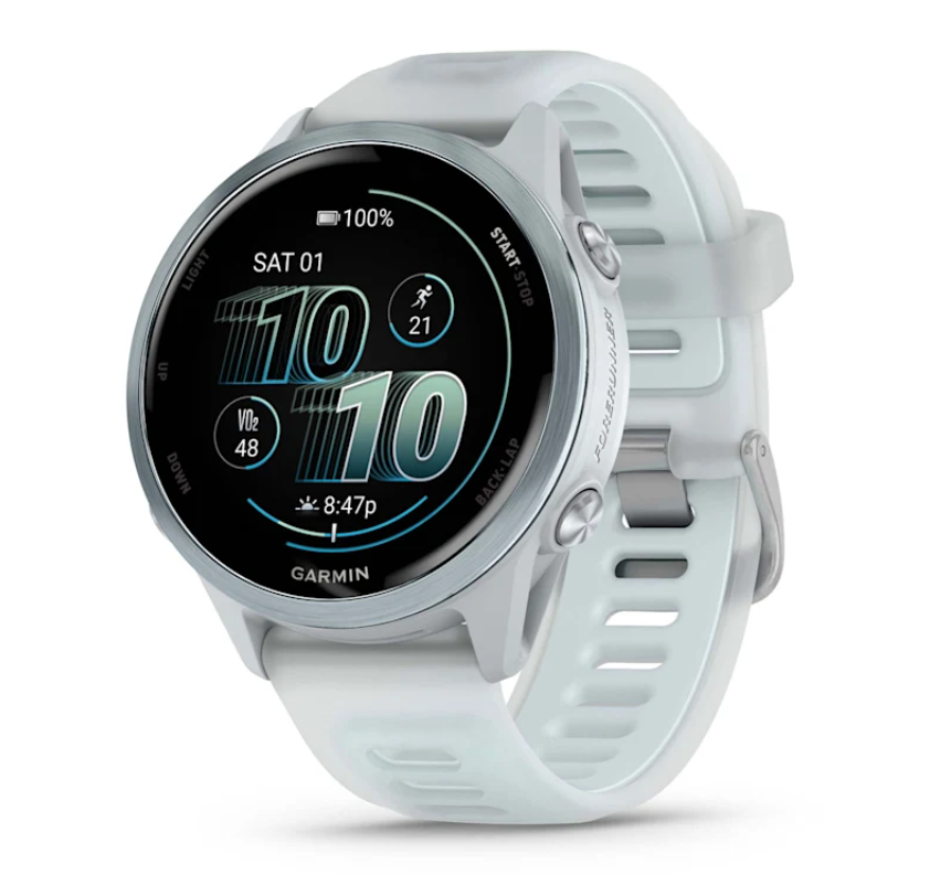Garmin Forerunner 570 - 42mm Cloud Blue Aluminum with Translucent Whitestone/Cloud Blue Band