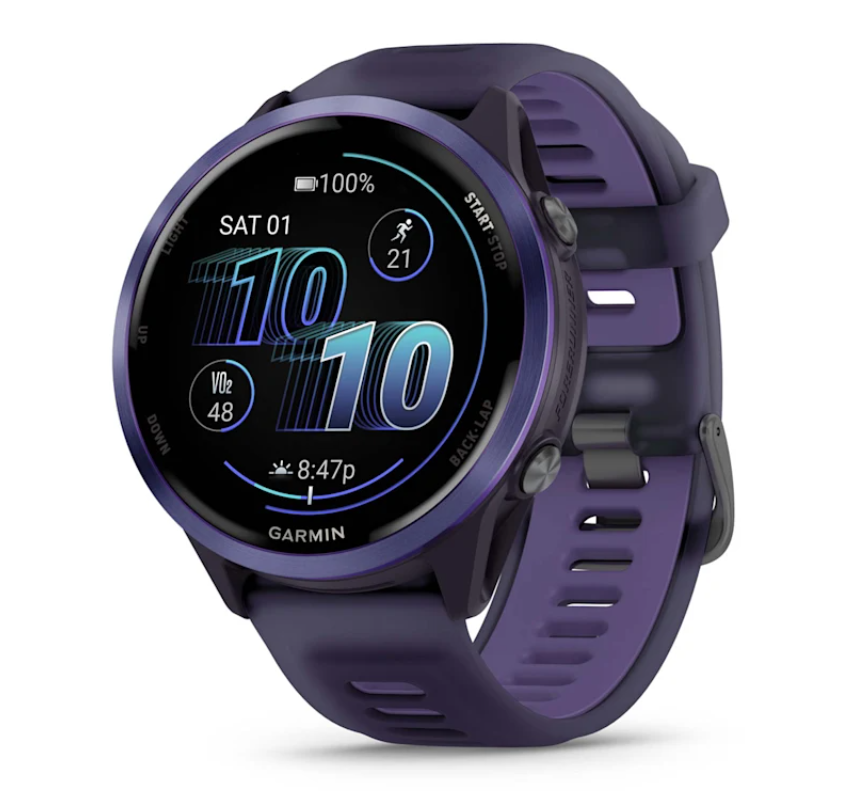 Garmin Forerunner 570 - 47mm Indigo Aluminum with Translucent Imperial Purple/Indigo Band