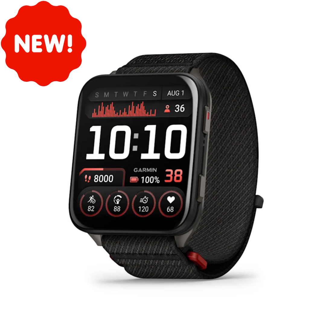 Garmin Venu X1 Black with Slate Titanium Caseback and Black ComfortFit Nylon Band