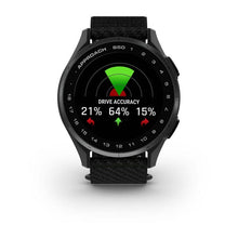 Load image into Gallery viewer, Garmin Approach S50 Slate Aluminum Bezel with Black ComfortFit Nylon Band
