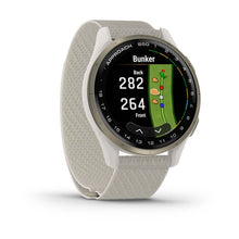 Load image into Gallery viewer, Garmin Approach S50 Cream Gold Aluminum Bezel with Ivory ComfortFit Nylon Band
