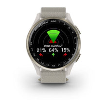 Load image into Gallery viewer, Garmin Approach S50 Cream Gold Aluminum Bezel with Ivory ComfortFit Nylon Band
