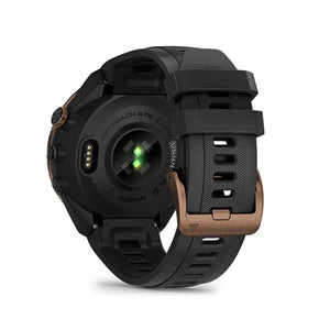 Garmin Approach S70 (47mm) Black/Bronze Bezel with Black Silicone Band