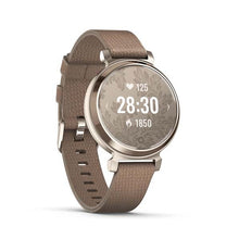 Load image into Gallery viewer, Garmin Lily 2 Classic Cream Gold with Coffee Nylon Band
