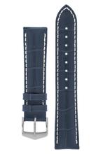 Hirsch MODENA Alligator-Embossed Leather Watch Strap 24mm