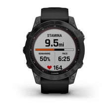 Load image into Gallery viewer, Garmin Fenix 7 Sapphire Solar Black DLC Titanium with Black Band

