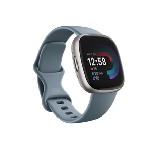 Fitbit Versa 4 Waterfall Blue Platnium Advance Lap Watches