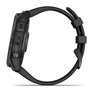 Garmin Fenix 7x Sapphire Solar Carbon Gray DLC Titanium with Black Band