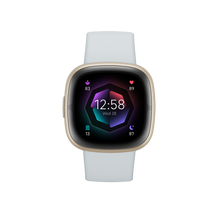 Load image into Gallery viewer, Fitbit Sense 2 Blue Mist Soft Gold
