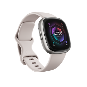 Fitbit Sense 2 Lunar White Platinum